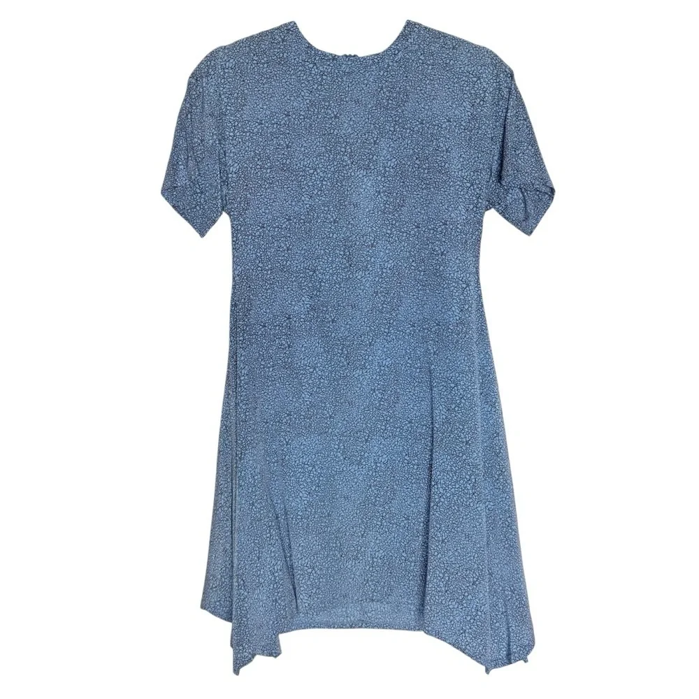 Opening Ceremony Y2K Rock Handkerchief Mini Dress Peony Blue - Size Small - NWT